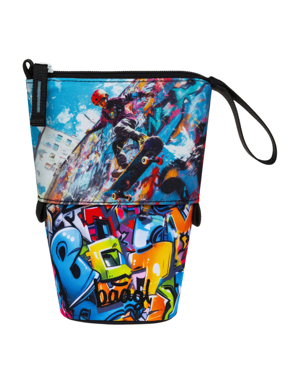 BAAGL  BAAGL Šolski penalik Peščena barva Skate park GRS