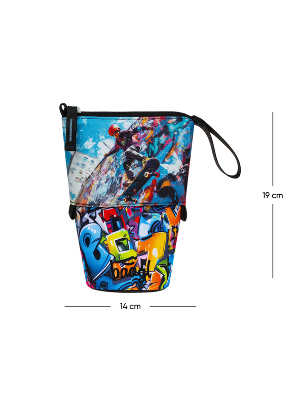 BAAGL  BAAGL Šolski penalik Peščena barva Skate park GRS