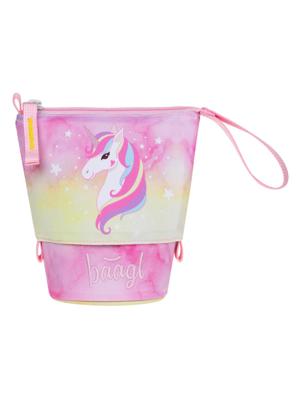 BAAGL  BAAGL Šolski penalik Peščena barva Mavrična enorog GRS