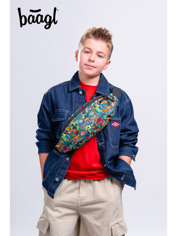 BAAGL  BAAGL SET 5 Skate Minecraft Chaos: nahrbtnik, penalik, vrečka, pas, ovoj za prenosni računalnik