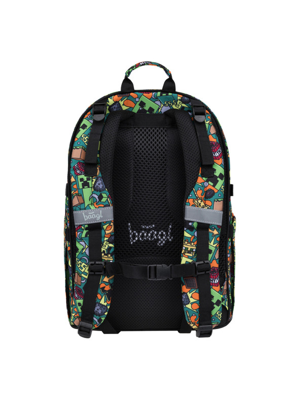 BAAGL  BAAGL SET 5 Skate Minecraft Chaos: nahrbtnik, penalik, vrečka, pas, ovoj za prenosni računalnik