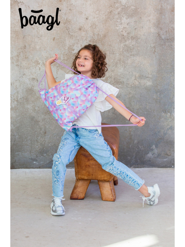 BAAGL  BAAGL SET 5 Ergo Candy: aktovka, pernica, vrečka, predpasnik, denarnica