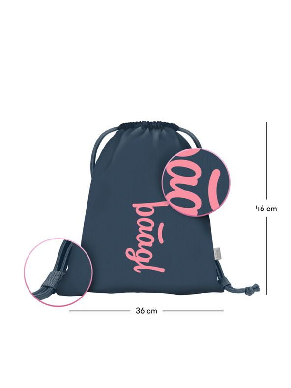 BAAGL  BAAGL Vrečka Logo roza GRS