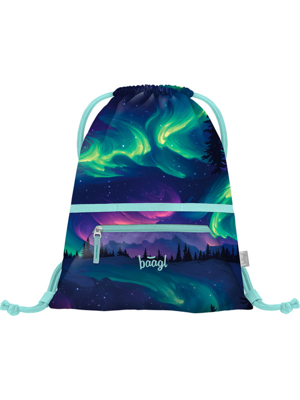 BAAGL  BAAGL SET 5 Zippy Plus Aurora: aktovka, pernica, vrečka, predpasnik, denarnica GRS