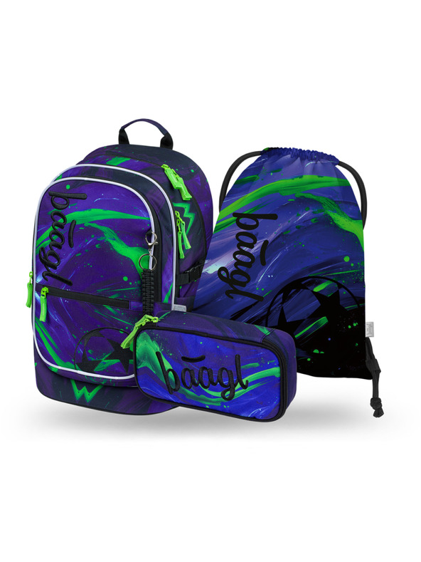 BAAGL  BAAGL SET 3 Core Football champion: nahrbtnik, svinčnik, vrečka GRS