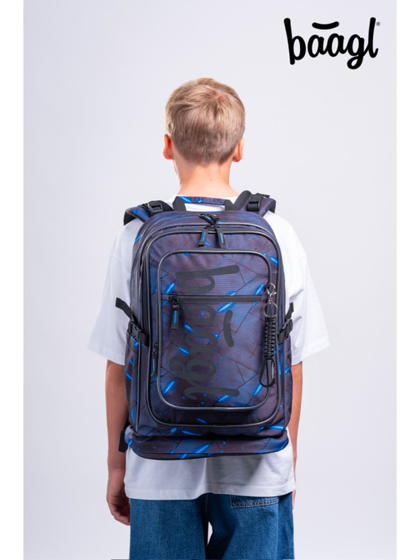 BAAGL  BAAGL KOMPLET 3 Cubic Flash: nahrbtnik, penal, nahrbtnik GRS