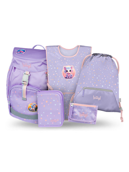 BAAGL  BAAGL KOMPLET 5 Airy Hišni ljubljenčki: nahrbtnik, penal, nahrbtnik, pregača, denarnica