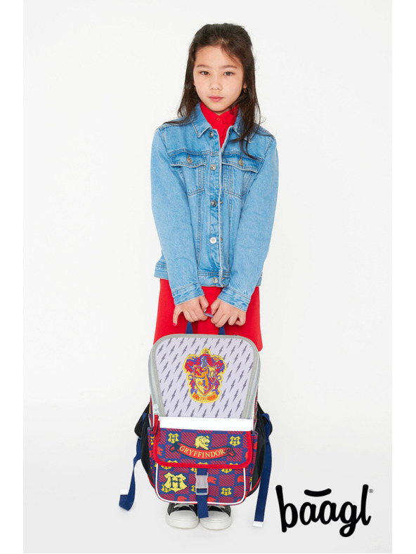 BAAGL  BAAGL KOMPLET 5 Zippy Harry Potter Nebelvír: aktovka, penal, nahrbtnik, mape, denarnica