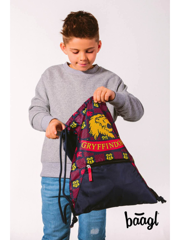 BAAGL  BAAGL KOMPLET 5 Zippy Harry Potter Nebelvír: aktovka, penal, nahrbtnik, mape, denarnica