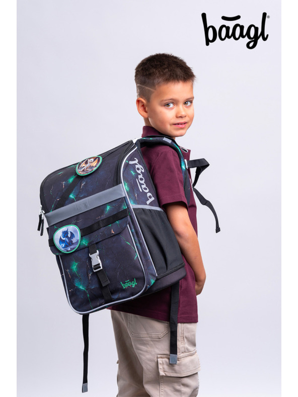 BAAGL  BAAGL Školska aktovka Zippy Draci
