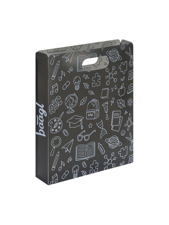 BAAGL  BAAGL Plastične mape za školske zvezke School sive
