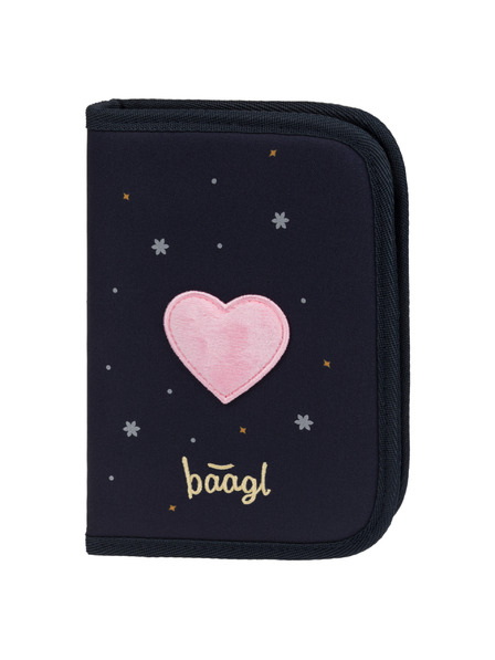 BAAGL  BAAGL KOMPLET 5 Ergo Unicorn Gold: aktovka, penal, nahrbtnik, pregača, denarnica