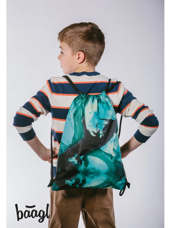 BAAGL  BAAGL 5 SET Ergo Zmaj: aktovka, peresnica, vrečka, mape, škatla