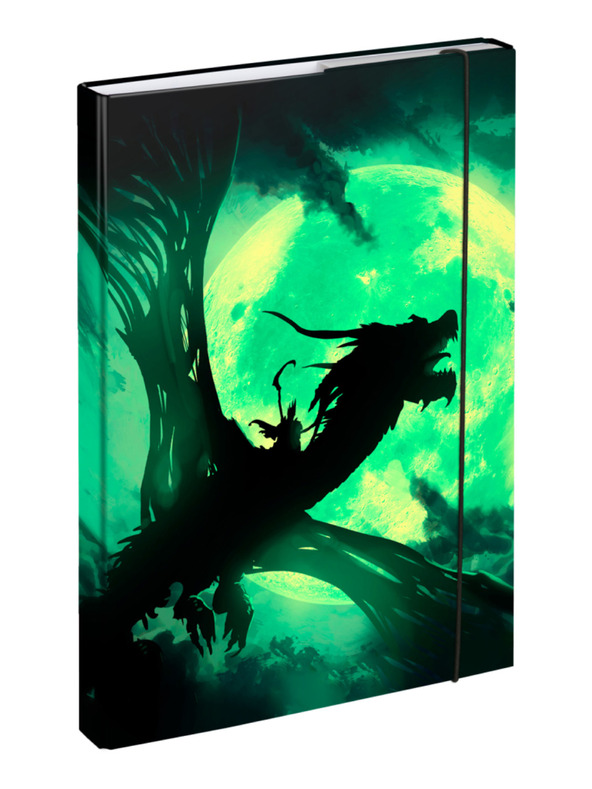 BAAGL  BAAGL 5 SET Ergo Zmaj: aktovka, peresnica, vrečka, mape, škatla