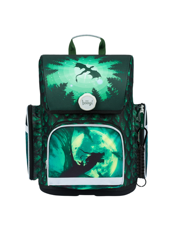 BAAGL  BAAGL 5 SET Ergo Zmaj: aktovka, peresnica, vrečka, mape, škatla