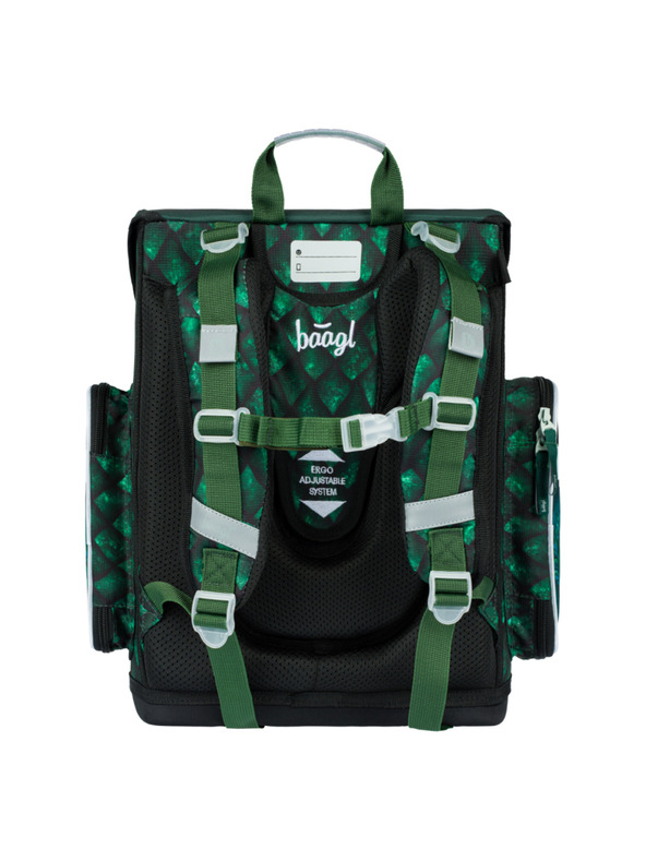 BAAGL  BAAGL 5 SET Ergo Zmaj: aktovka, peresnica, vrečka, mape, škatla