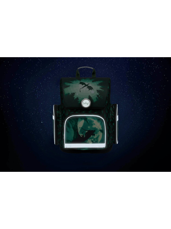 BAAGL  BAAGL 5 SET Ergo Zmaj: aktovka, peresnica, vrečka, mape, škatla