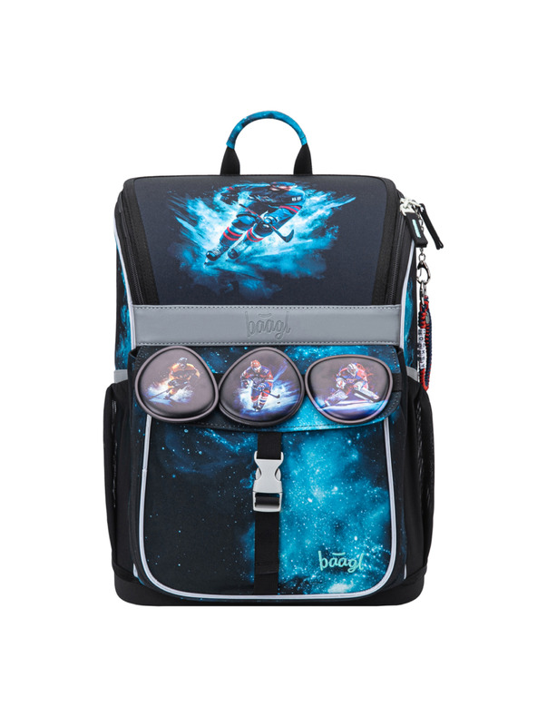 BAAGL  BAAGL SET 5 Zippy Hokej: aktovka, peresnica, vrečka, predpasnik, denarnica