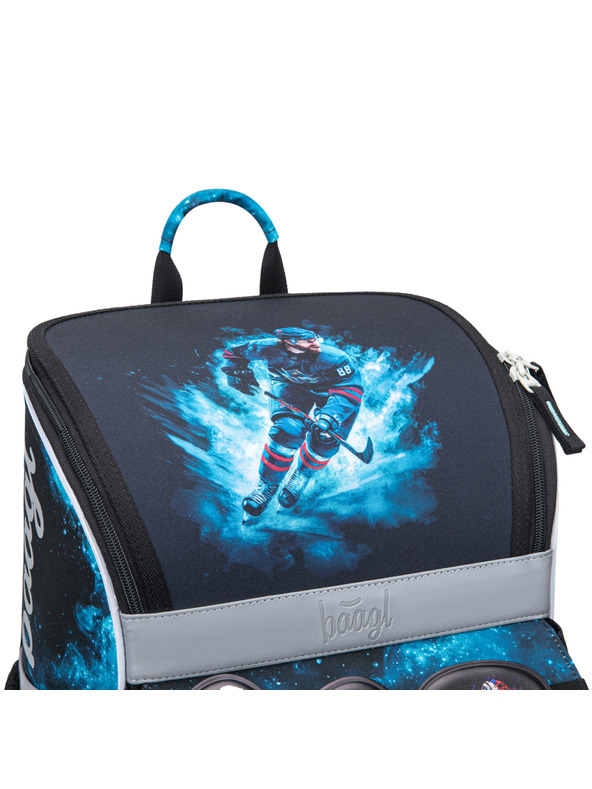 BAAGL  BAAGL SET 5 Zippy Hokej: aktovka, peresnica, vrečka, predpasnik, denarnica