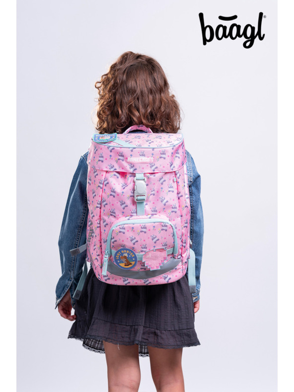 BAAGL  BAAGL SET 3 Airy Minecraft Panda: nahrbtnik, peresnica, vrečka