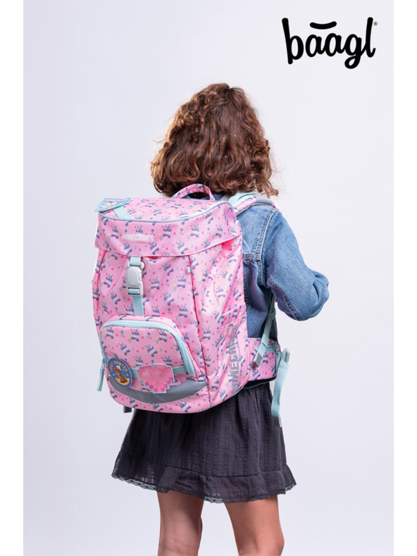BAAGL  BAAGL SET 3 Airy Minecraft Panda: nahrbtnik, peresnica, vrečka