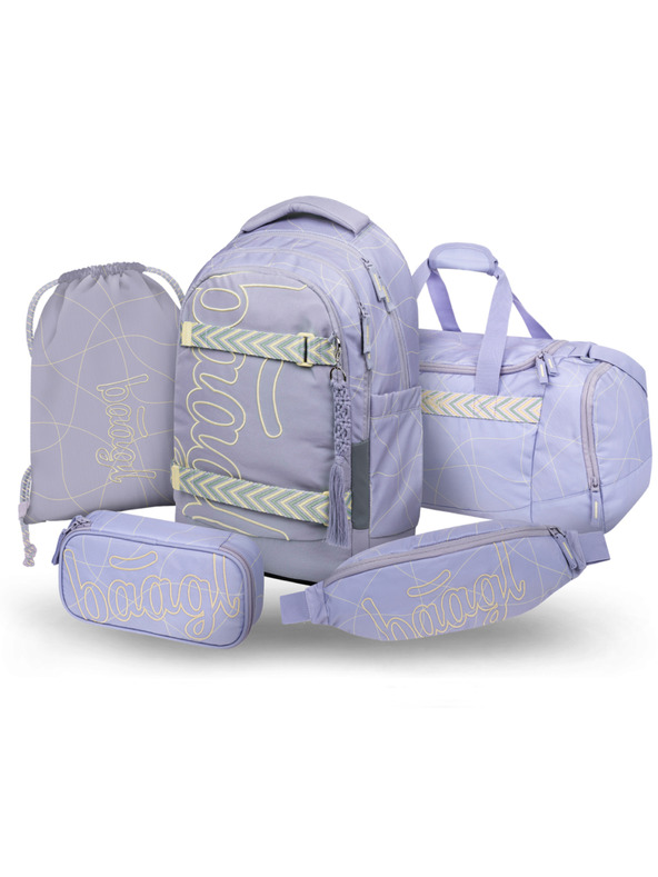 BAAGL  BAAGL SET 5 Skate Max Mishmash: nahrbtnik, penal, vrečka, športna torba, ledvinka GRS