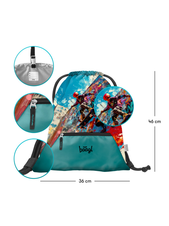 BAAGL  BAAGL Vrečka z žepom Skatepark