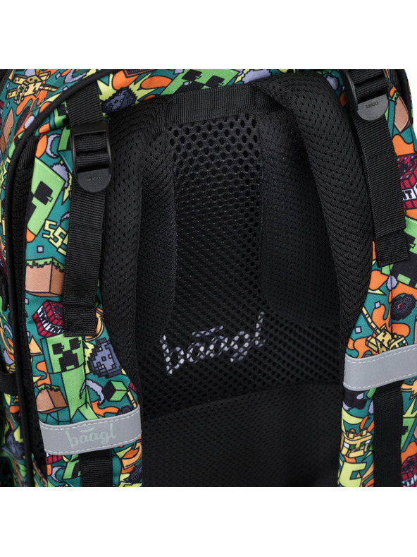 BAAGL  BAAGL Školski nahrbtnik Skate Minecraft Chaos
