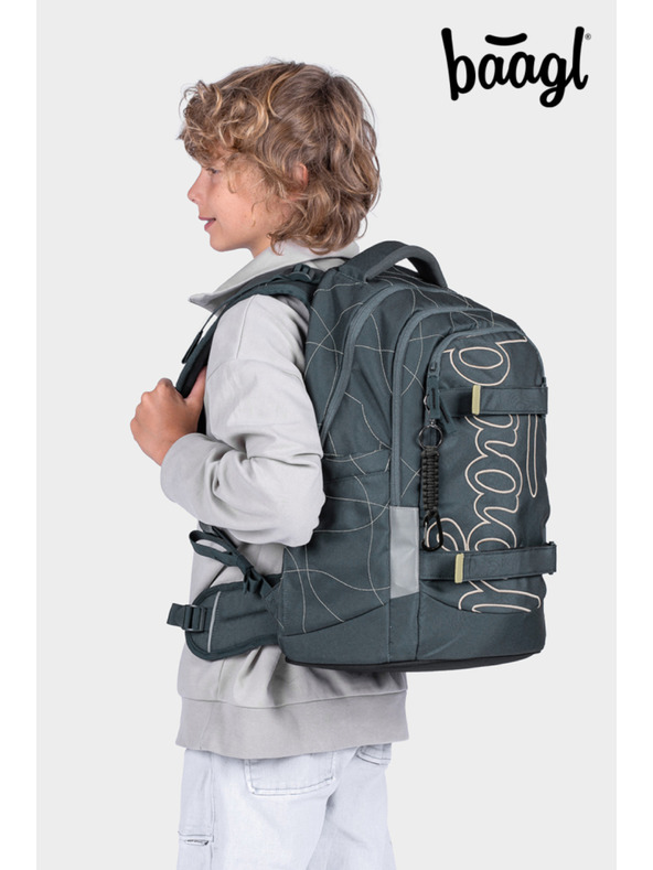BAAGL  BAAGL SET 5 Skate Max Wave: nahrbtnik, penal, vrečka, športna torba, ledvinka GRS