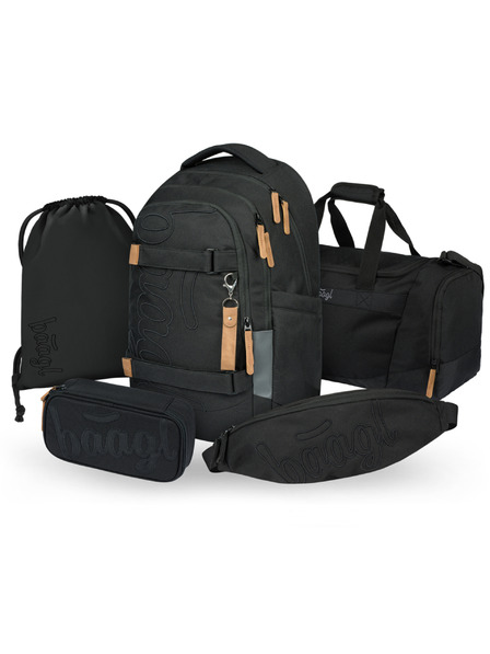BAAGL  BAAGL SET 5 Skate Max Darkness: nahrbtnik, penal, vrečka, športna torba, ledvinka