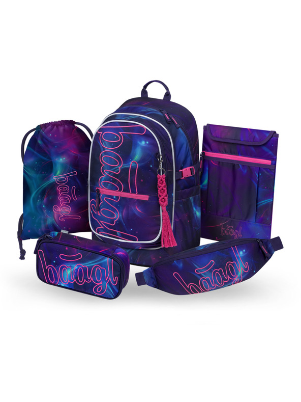 BAAGL  BAAGL SET 5 Core Nova: nahrbtnik, peresnica, vrečka, ledvinka, ovoj na prenosni računalnik GRS