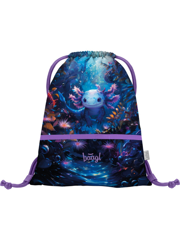 BAAGL  BAAGL SET 3 Ergo Axolotl: aktovka, peresnica, vrečka