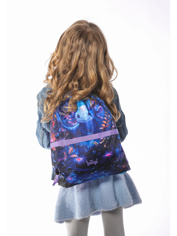 BAAGL  BAAGL SET 3 Ergo Axolotl: aktovka, peresnica, vrečka