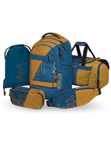 BAAGL  BAAGL SET 5 Skate Max Duo: nahrbtnik, peresnica, vrečka, športna torba, ledvinka GRS