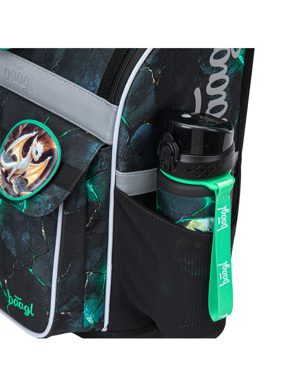 BAAGL  BAAGL SET 3 Zippy Zmaji: aktovka, peresnica, vrečka