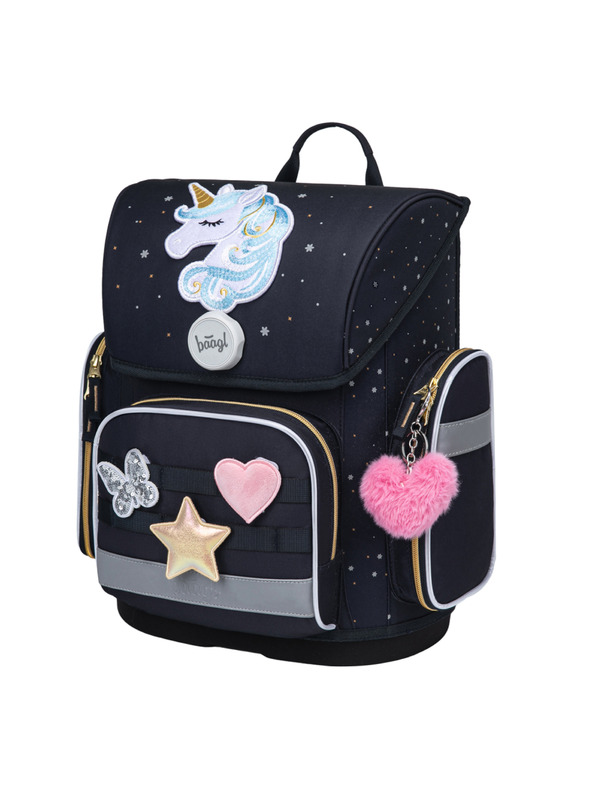 BAAGL  BAAGL Šolska aktovka Ergo Unicorn Gold