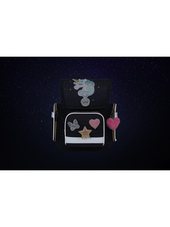 BAAGL  BAAGL Šolska aktovka Ergo Unicorn Gold