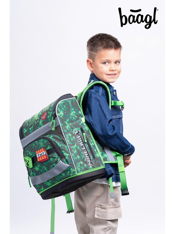 BAAGL  BAAGL Šolska aktovka Zippy Plus Minecraft Boom