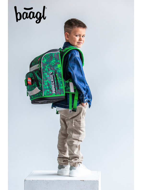 BAAGL  BAAGL Šolska aktovka Zippy Plus Minecraft Boom