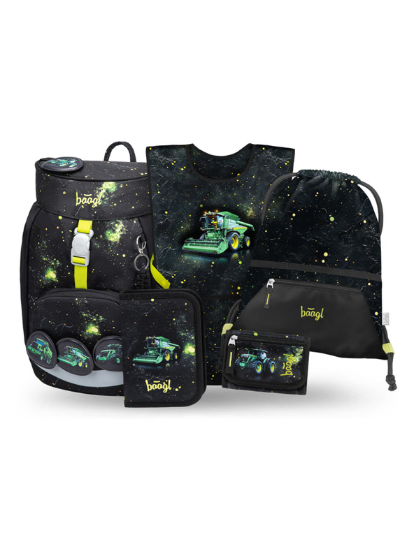 BAAGL  BAAGL SET 5 Airy Traktor: nahrbtnik, peresnica, vrečka, predpasnik, denarnica GRS