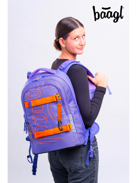 BAAGL  BAAGL SET 3 Skate Max Orange: nahrbtnik, peresnica, vrečka GRS