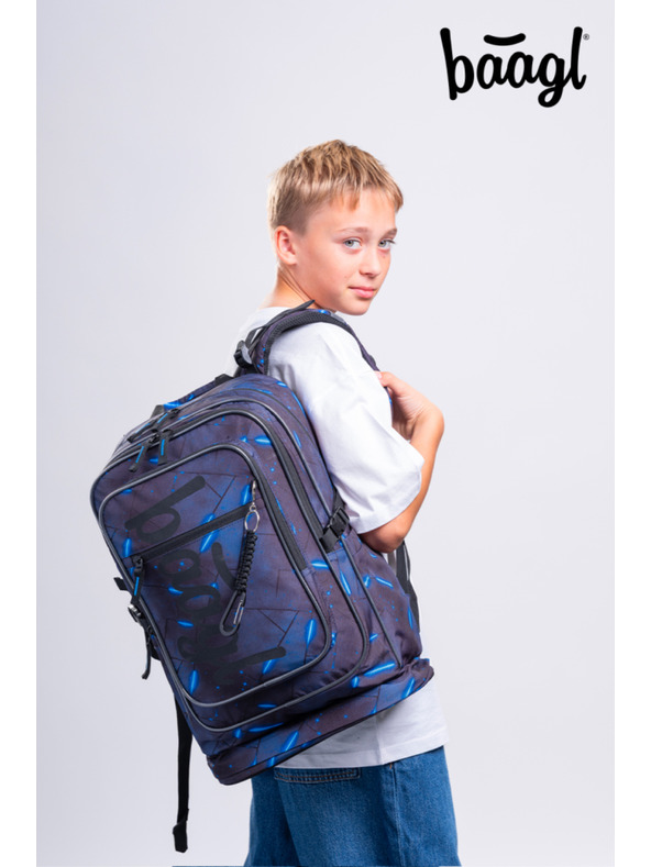 BAAGL  BAAGL SET 5 Cubic Flash: nahrbtnik, peresnica, vrečka, ledvinka, ovoj za prenosni računalnik GRS