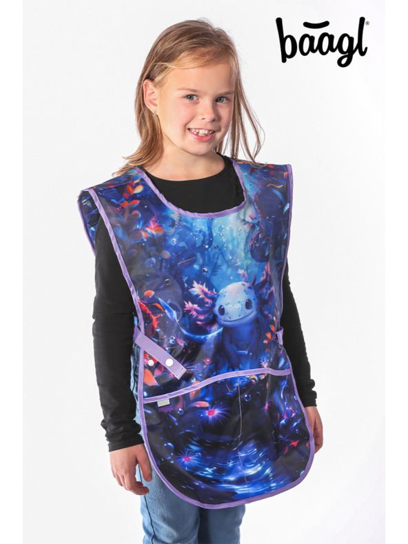 BAAGL  BAAGL SET 5 Ergo Axolotl: aktovka, peresnica, vrečka, predpasnik, denarnica