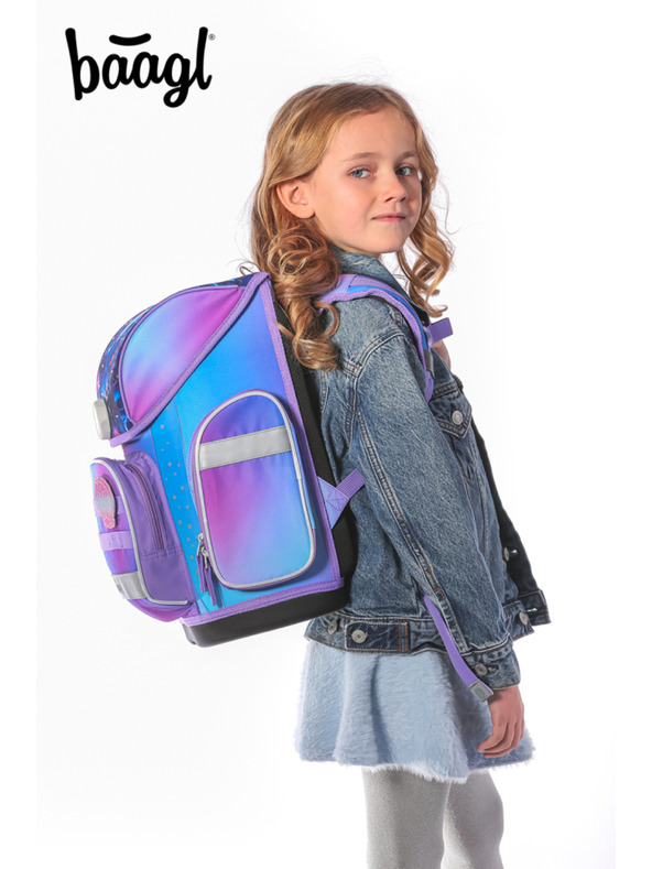 BAAGL  BAAGL SET 5 Ergo Axolotl: aktovka, peresnica, vrečka, predpasnik, denarnica