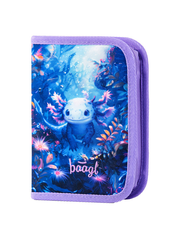 BAAGL  BAAGL SET 5 Ergo Axolotl: aktovka, peresnica, vrečka, predpasnik, denarnica