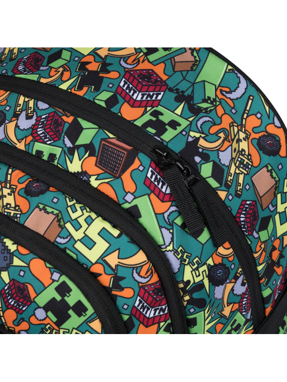 BAAGL  BAAGL SET 3 Skate Minecraft Chaos: nahrbtnik, peresnica, vrečka