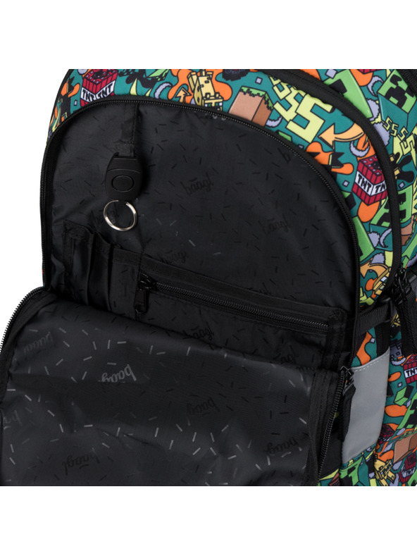 BAAGL  BAAGL SET 3 Skate Minecraft Chaos: nahrbtnik, peresnica, vrečka