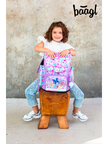 BAAGL  BAAGL SET 3 Ergo Candy: aktovka, peresnica, vrečka