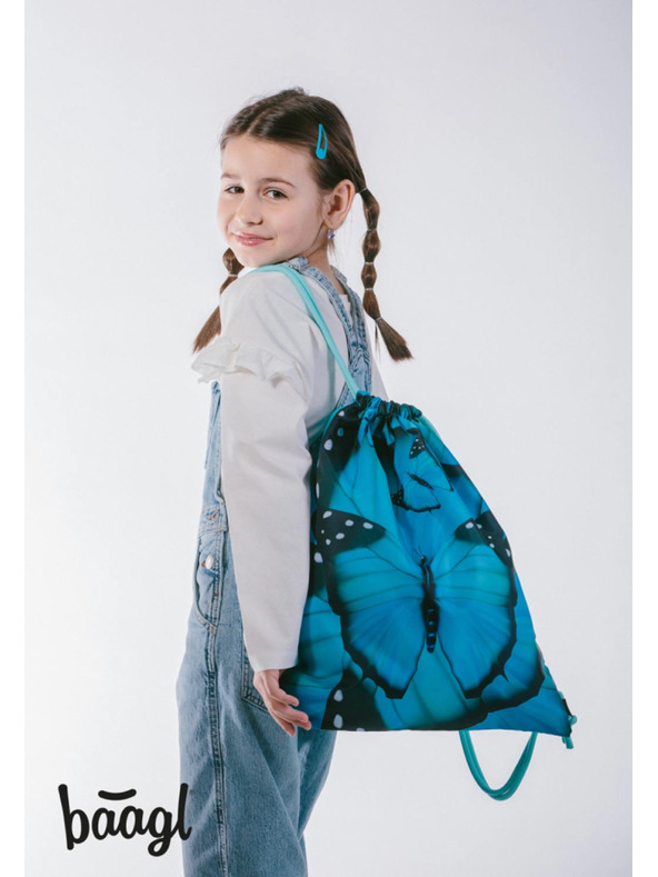 BAAGL  BAAGL SET 5 Airy Plus Butterfly: nahrbtnik, peresnica, vrečka, predpasnik, denarnica