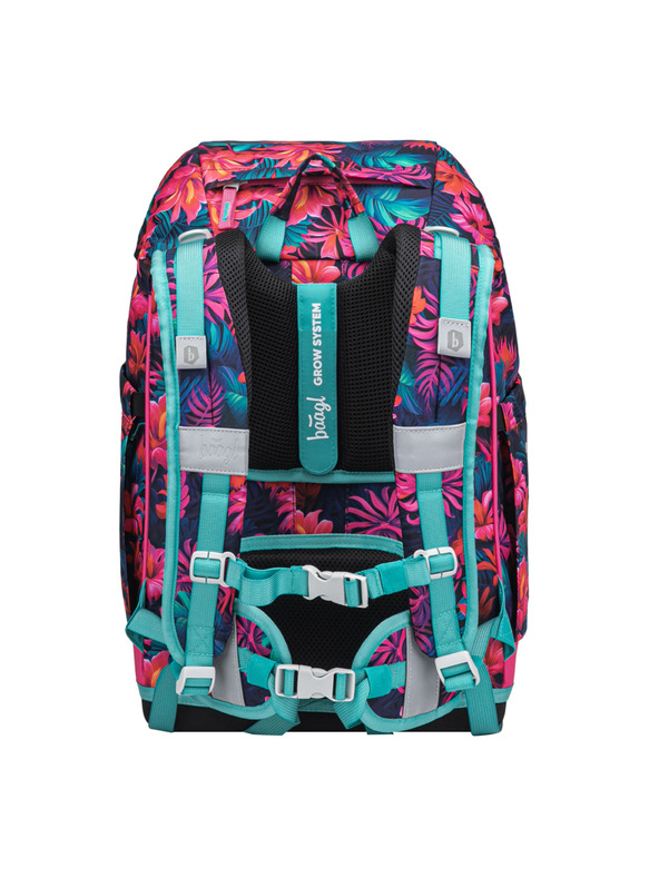 BAAGL  BAAGL SET 3 Airy Plus Flamingoji: nahrbtnik, peresnica, vrečka